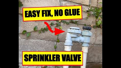 main sprinkler valve leaking|How To Repair a Leaking Sprinkler System